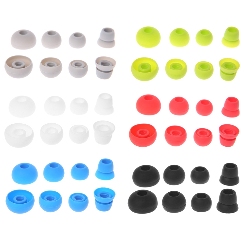 Earphone Foam Tip - OOTDTY 4 Pairs Silicone Earbud Tips
