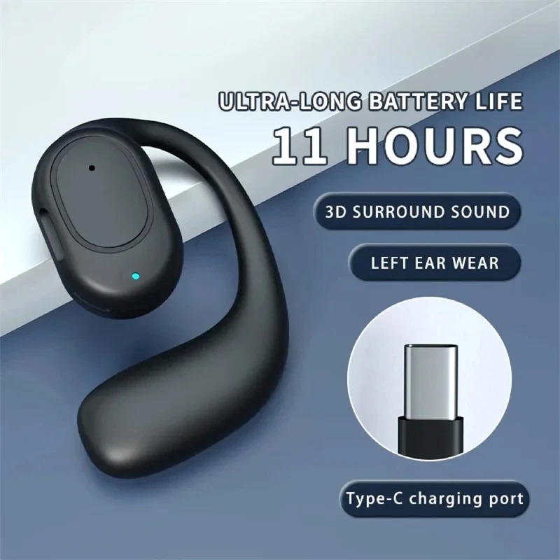 Wireless One Ear Hook Headphon - Bluetooth Headset On Ear avis et prix