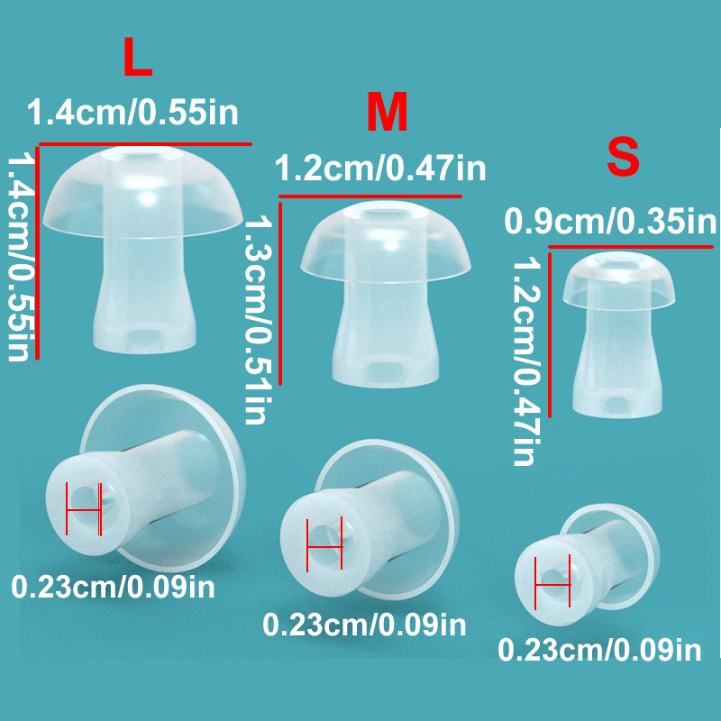 100pcs Ear Cap Cushion for Hea - Silicone Ear Tip Replacement avis et prix