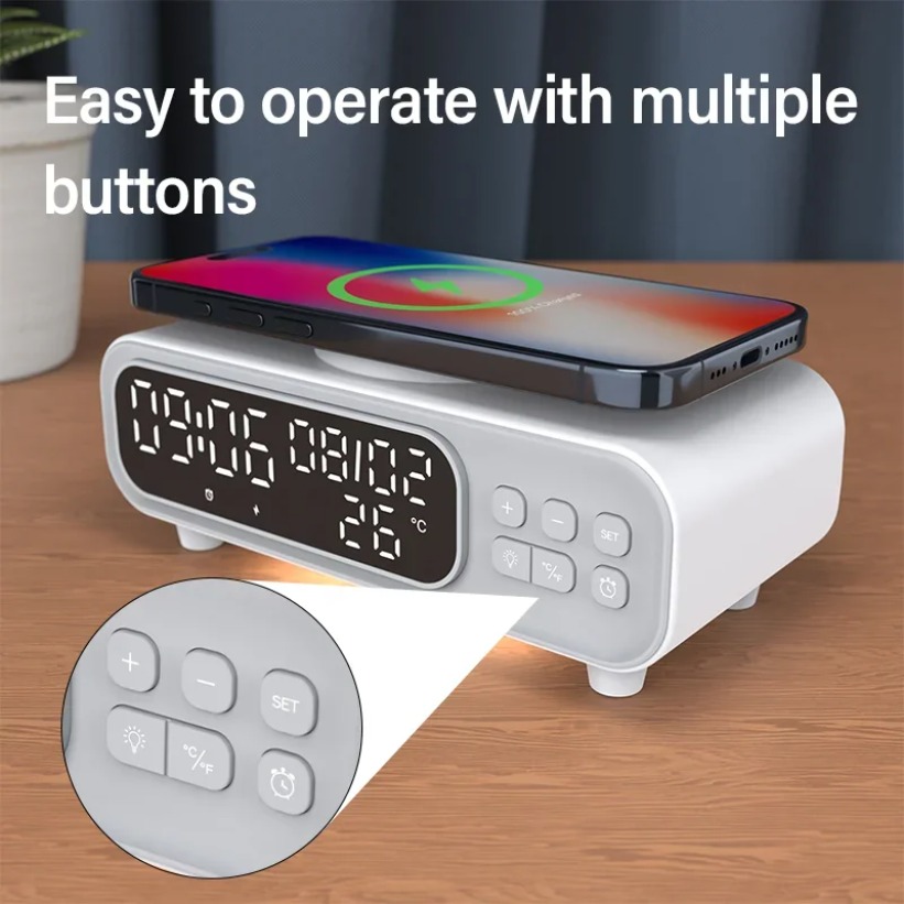 15W Wireless Charger Time Alar - Usb C Earphone avis et prix