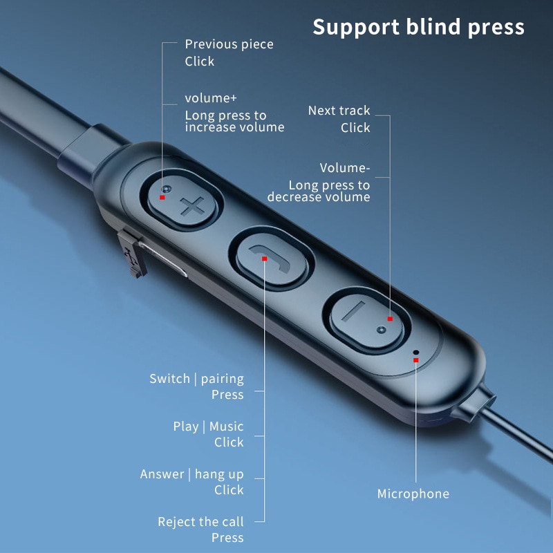 Neck Hanging Bluetooth Headset - Bluetooth Headset On Ear avis et prix