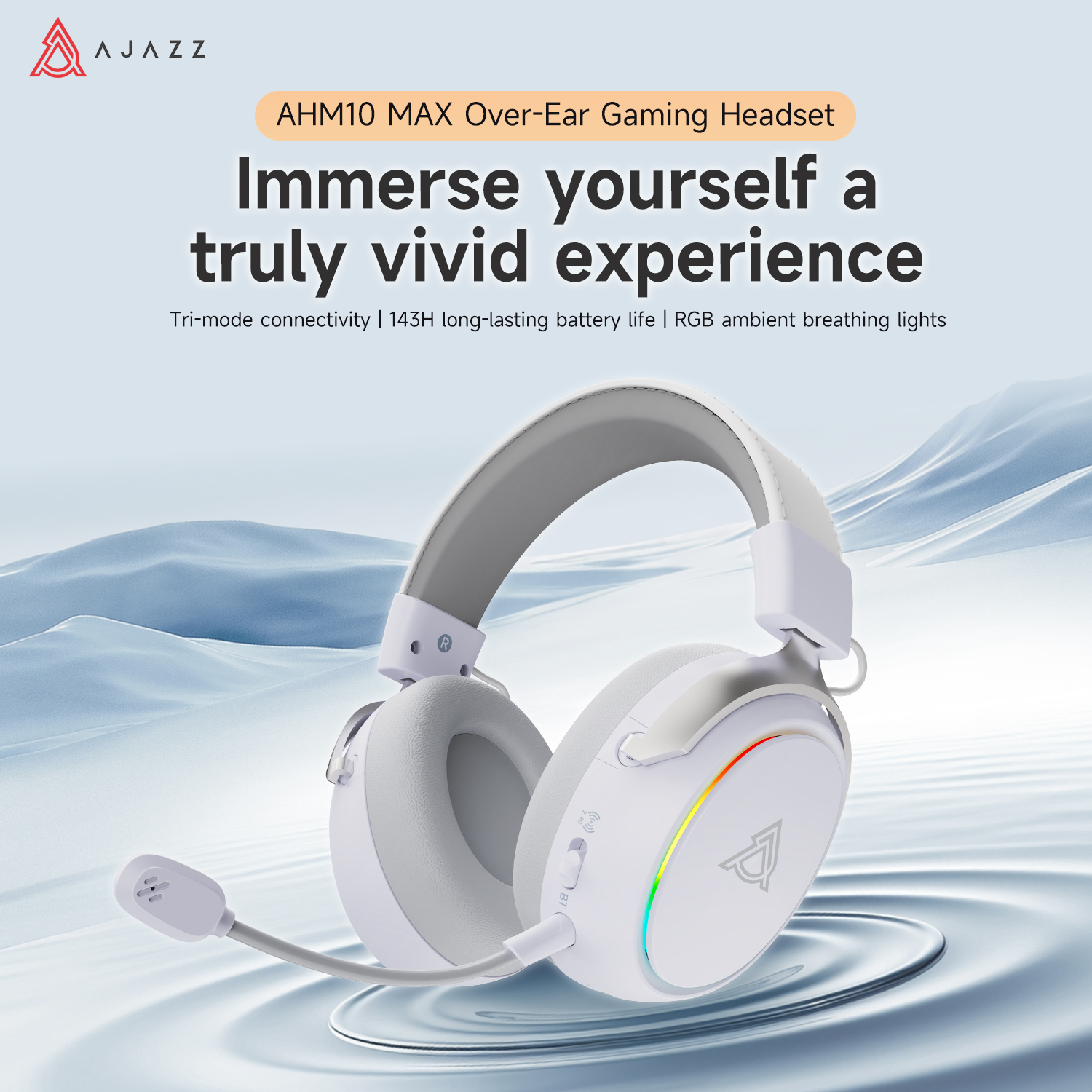Ajazz AHM10 MAX Over-ear Gamin - Gaming Headset Rgb avis et prix