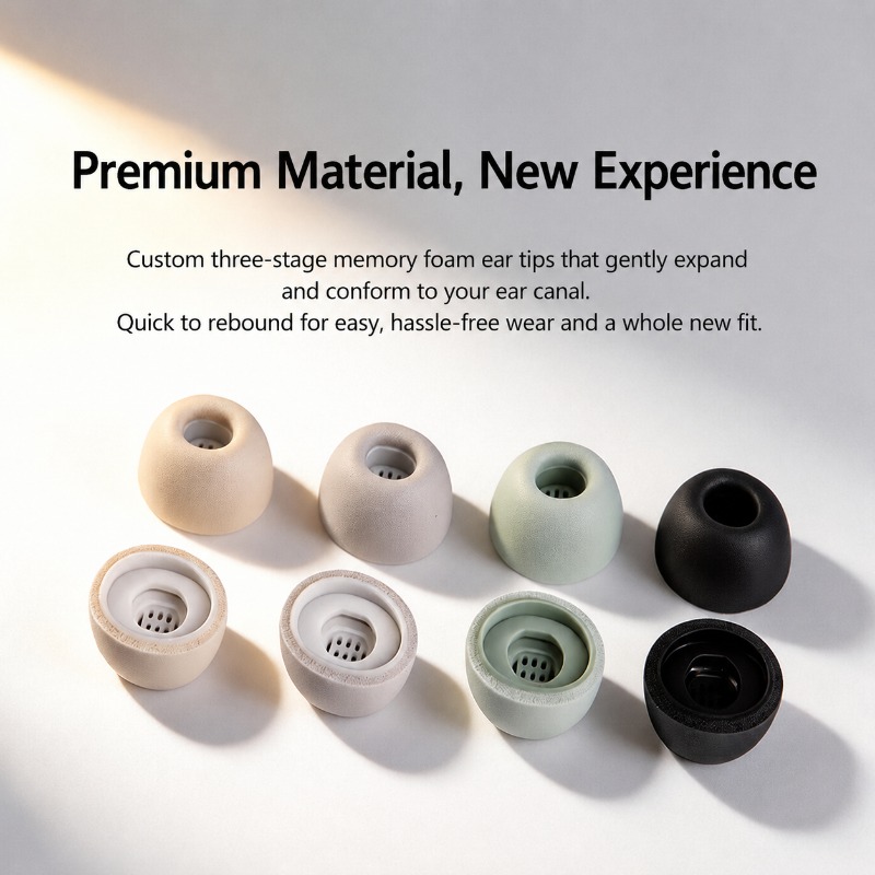 Three-layer Memory Foam Ear Ti - Earphone Foam Tip avis et prix