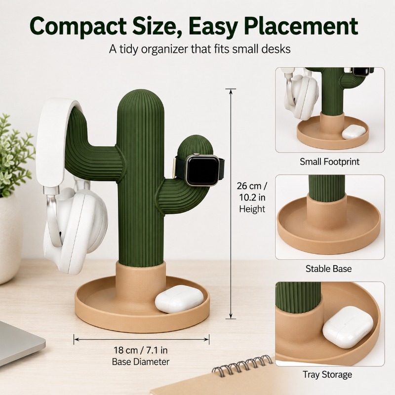 Minimalist Cactus Headset Stan - Headphone Stand Desk avis et prix